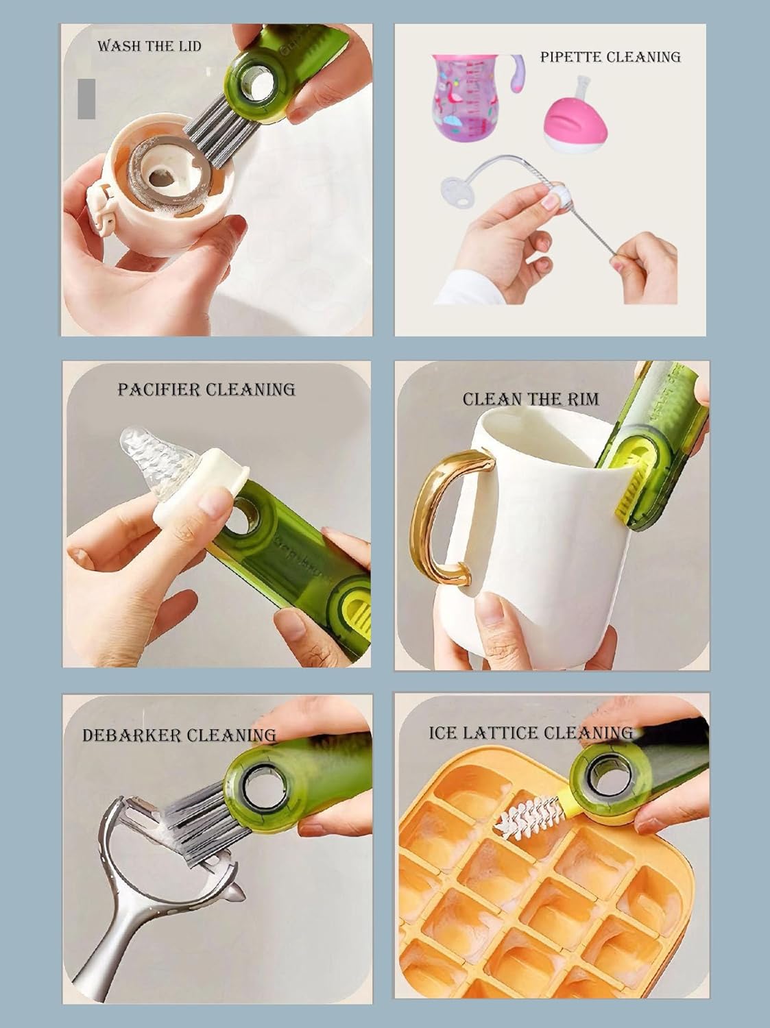 3-in-1 Cup Lid Straw Brush Set