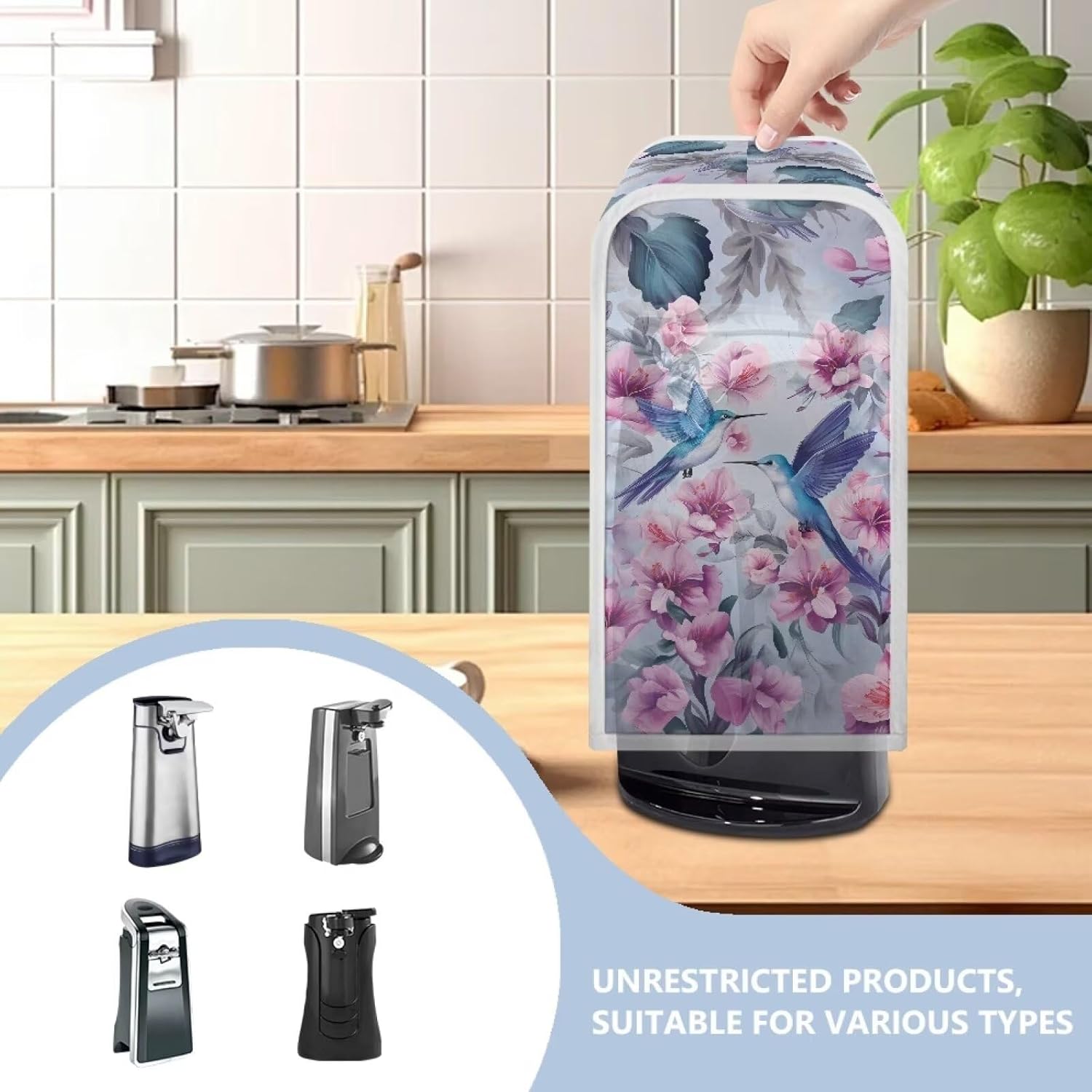 Premium Hummingbird Electric Can Opener Cover with Durable Protection