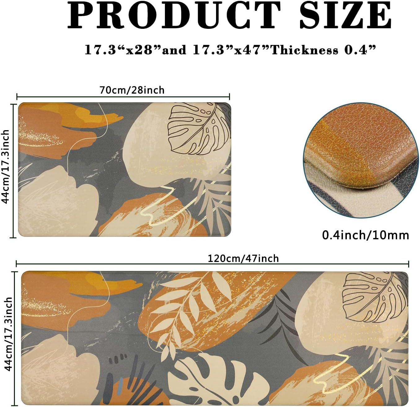 Premium Cushioned Kitchen Mat for Standing Use
