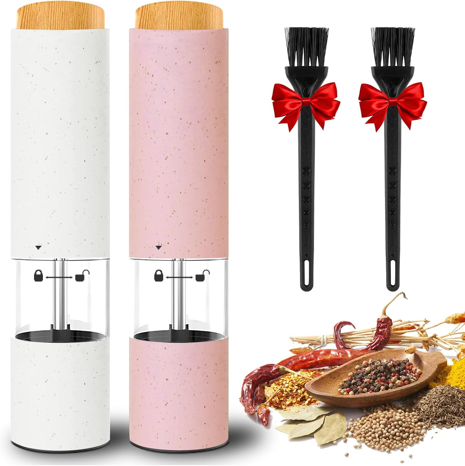Luxury Design Electric Salt and Pepper Mill Set