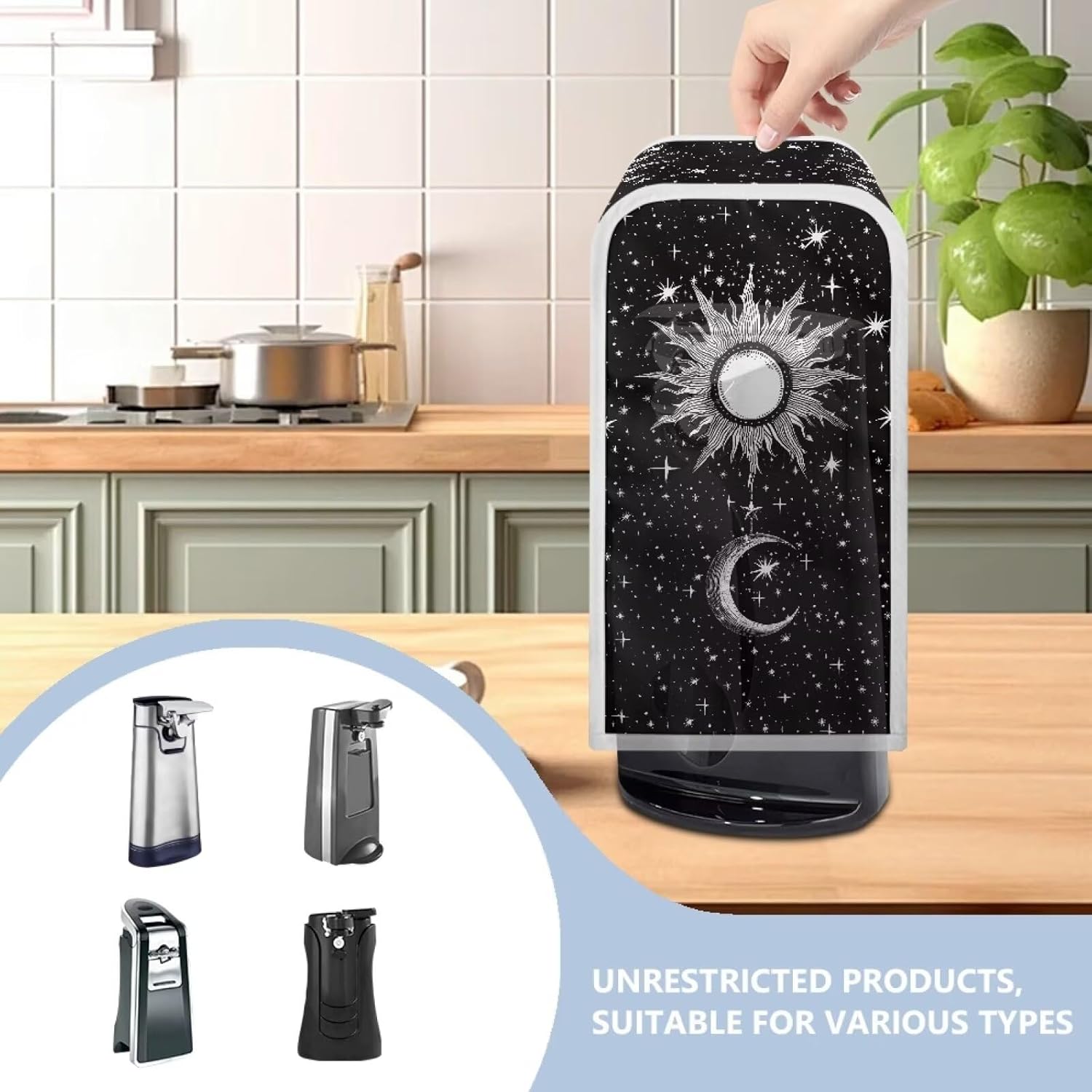 Flashideas Gothic Sun Moon Can Opener Cover Durable Reusable