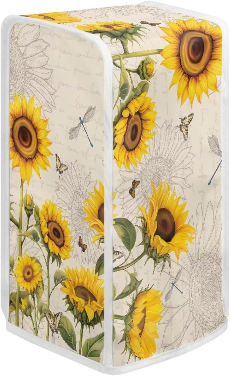 Dragonfly Sunflower Can Opener Protect Cover Kitchen Decor