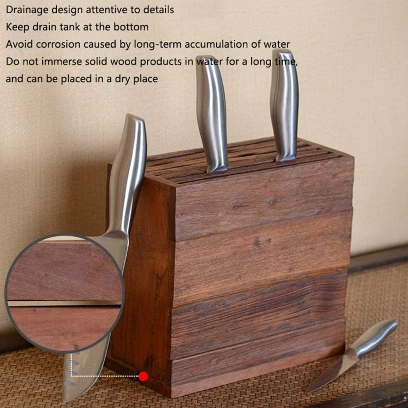 Contemporary Solid Wood Knife Holder