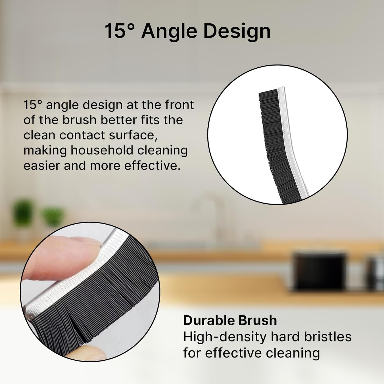 ADAGIO 6-Piece Bristle Creviceuffled Set Perfect for Deep Cleaning