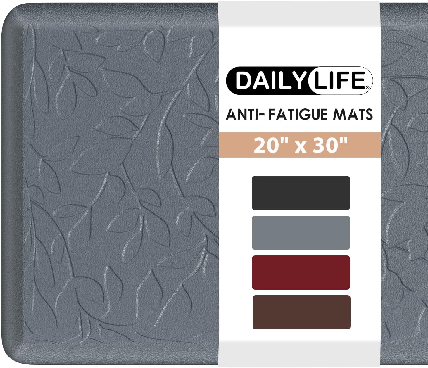 DAILYLIFE Anti-Fatigue Kitchen Mat 34 Thick