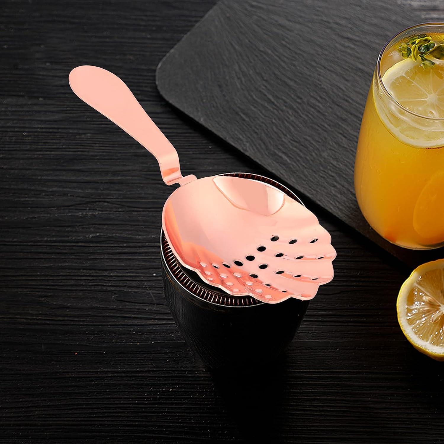 Elegantly Designed Stainless Steel Julep Strainer for Professional Bartending