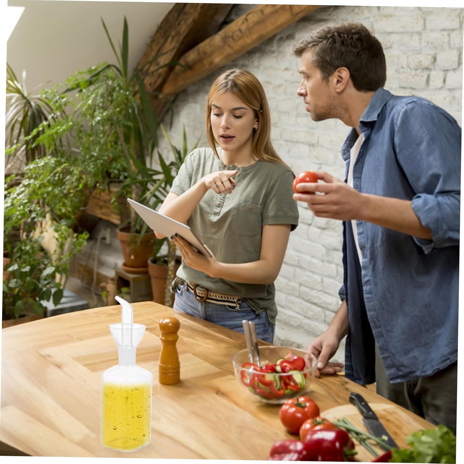 Functionality and Style Cabilock Glass Oil Bottle by Cabilock