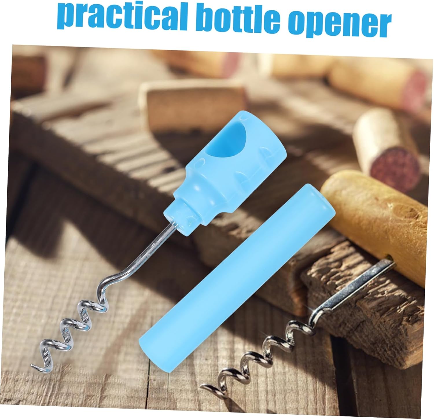 Effortlessly Open Bottles Complete Portable Wine Opener Set 5pcs