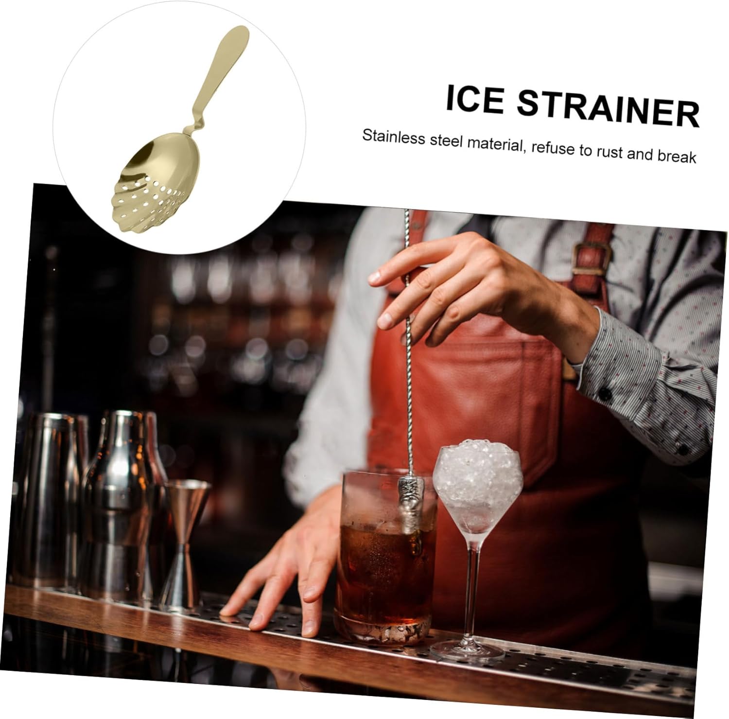 Zerodeko Ice Strainer -Professional Bartenders Tool