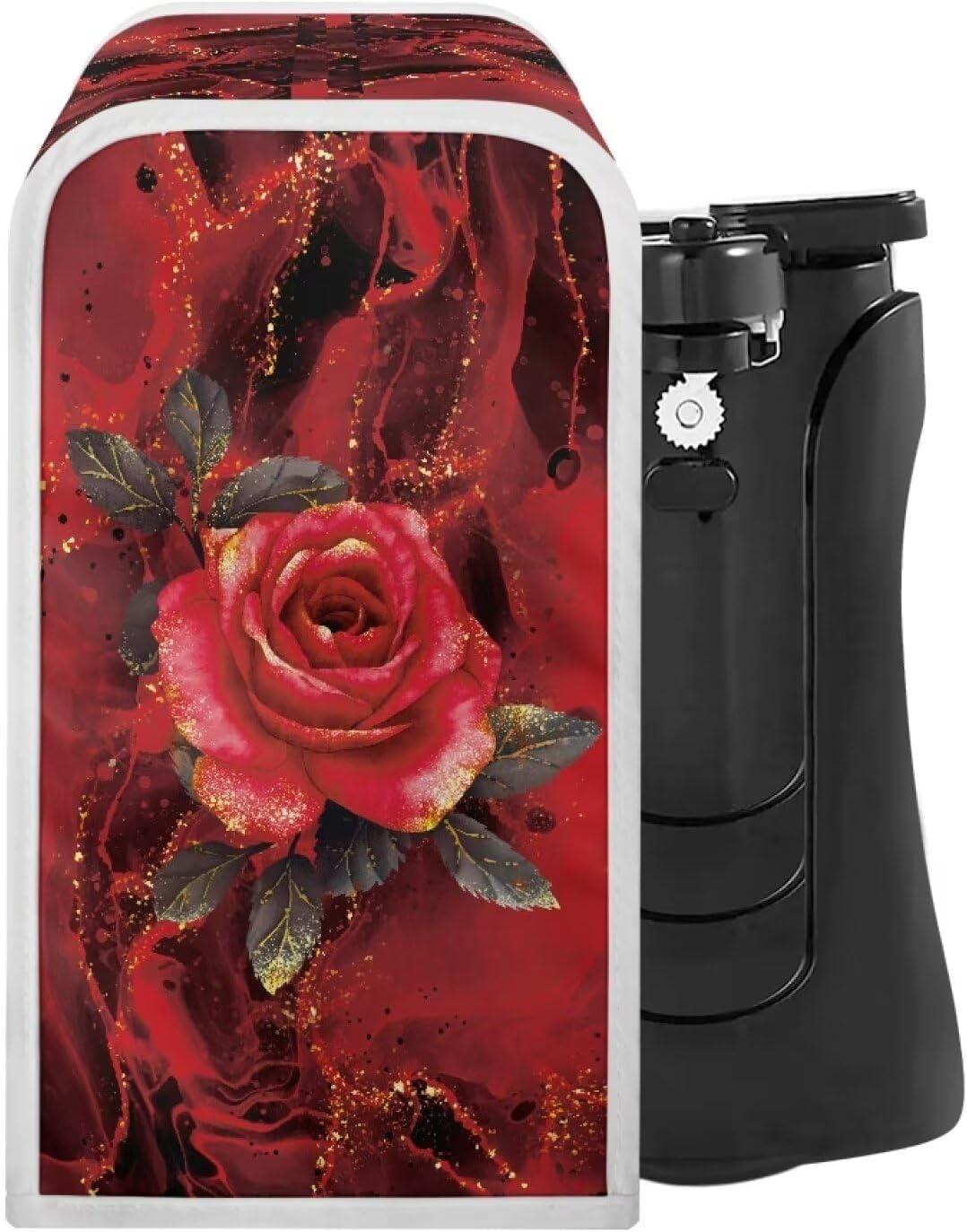 Red Rose Can Opener Cover Durable and Stylish