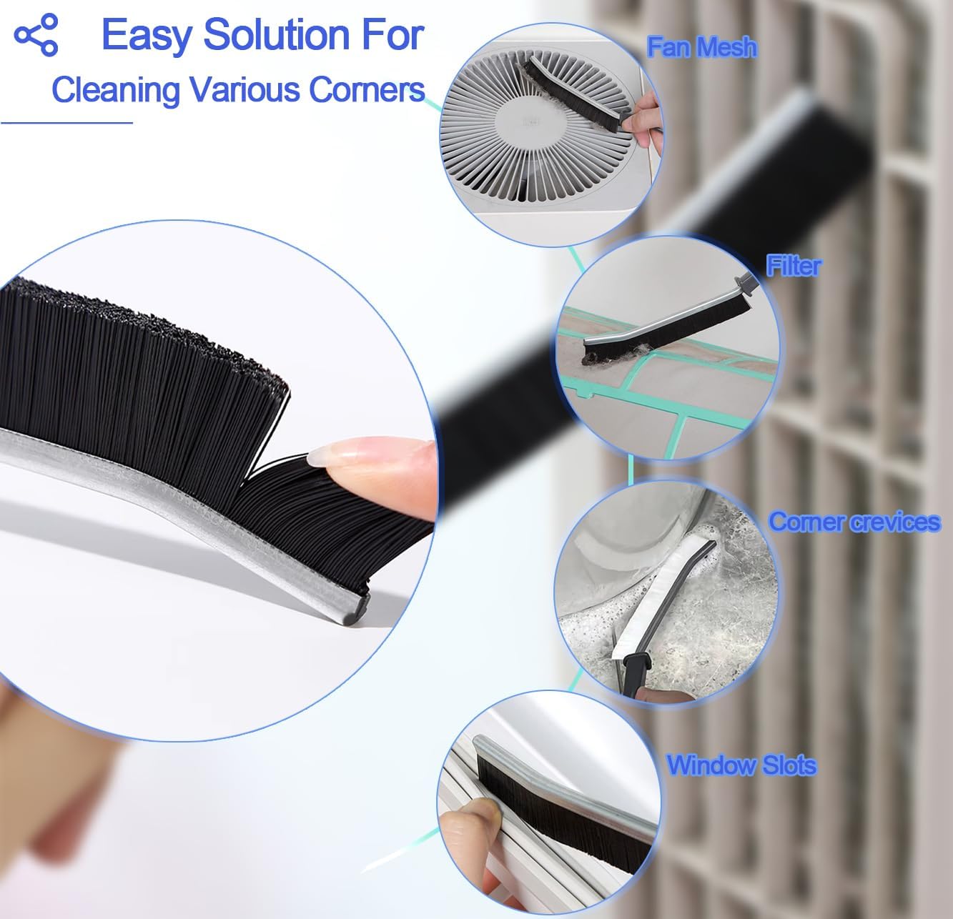 FXHDC-M 6-Piece Crevice Cleaning Brush