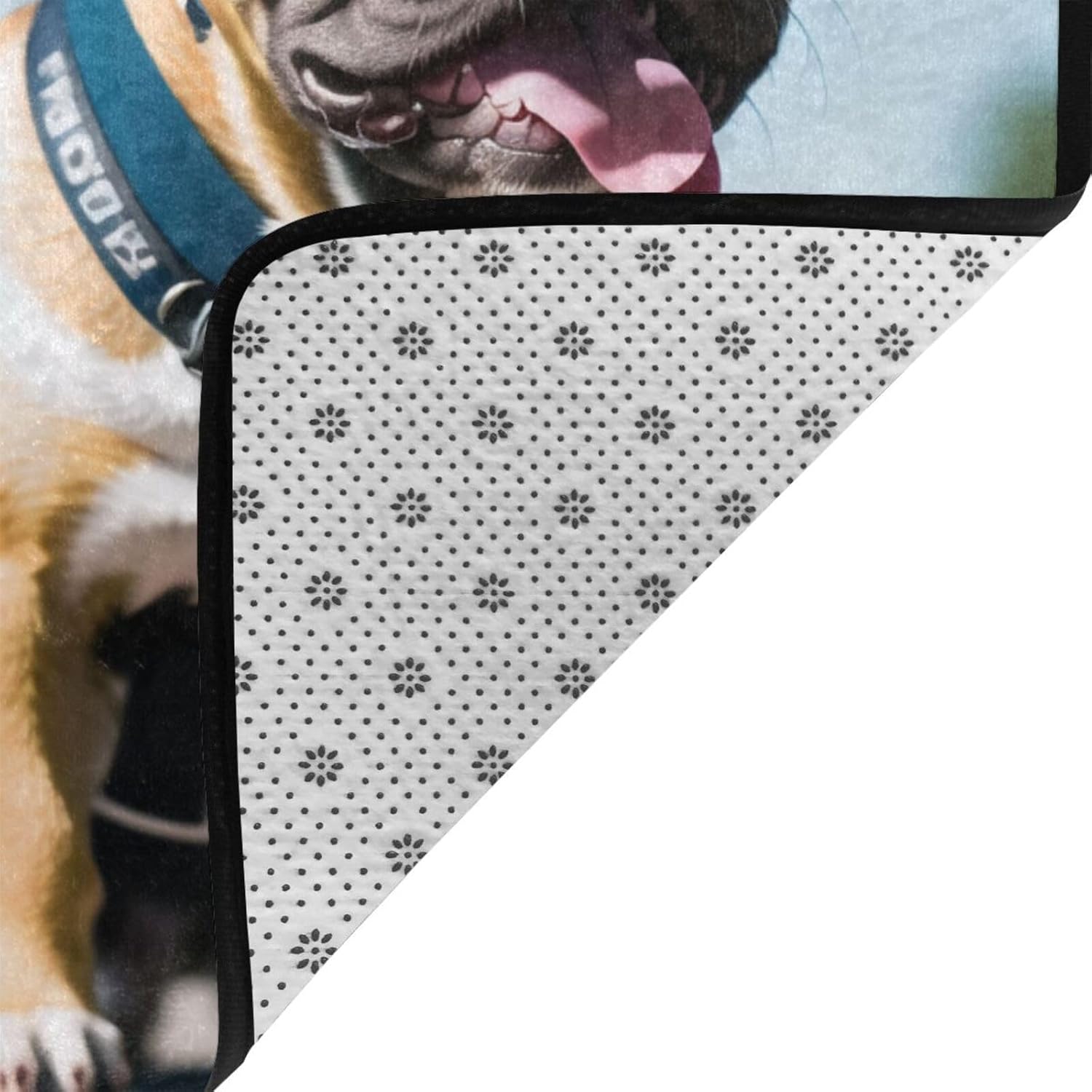 French Bulldog Meow Meow French Bulldog French Bulldog Flannel Floor Mat