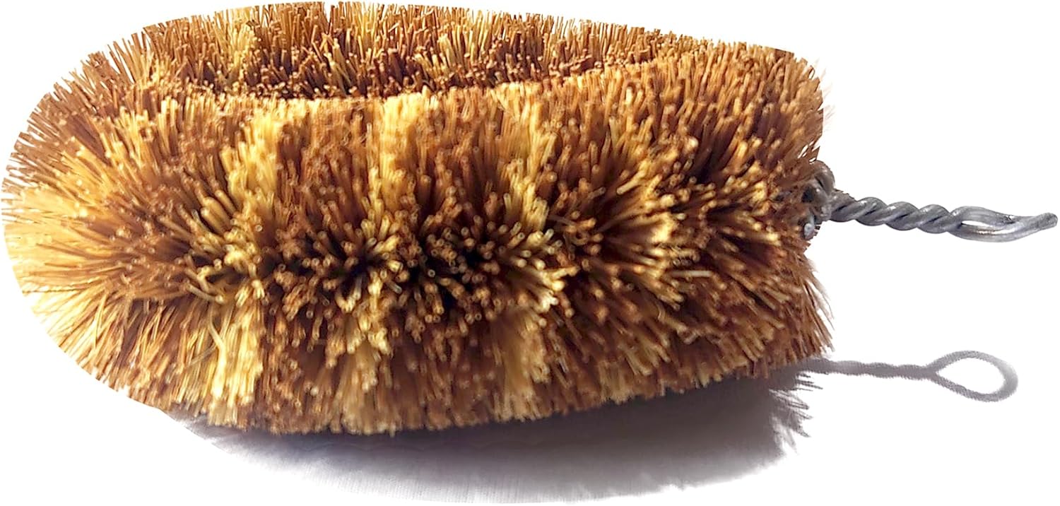 EcozLaRo 3-Piece Tawashi Scrubbers Eco-Friendly Non-Scratch Kitchen Brushes