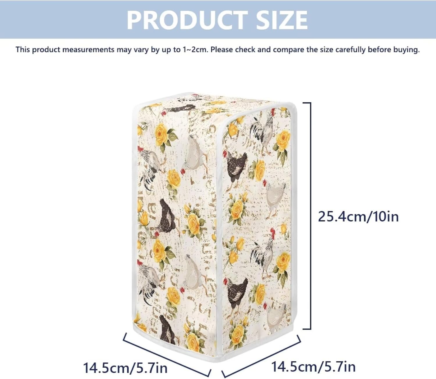 Cartoon Chicken Can Opener Dust Cover - Easy to Clean Waterproof Kitchen Accessory