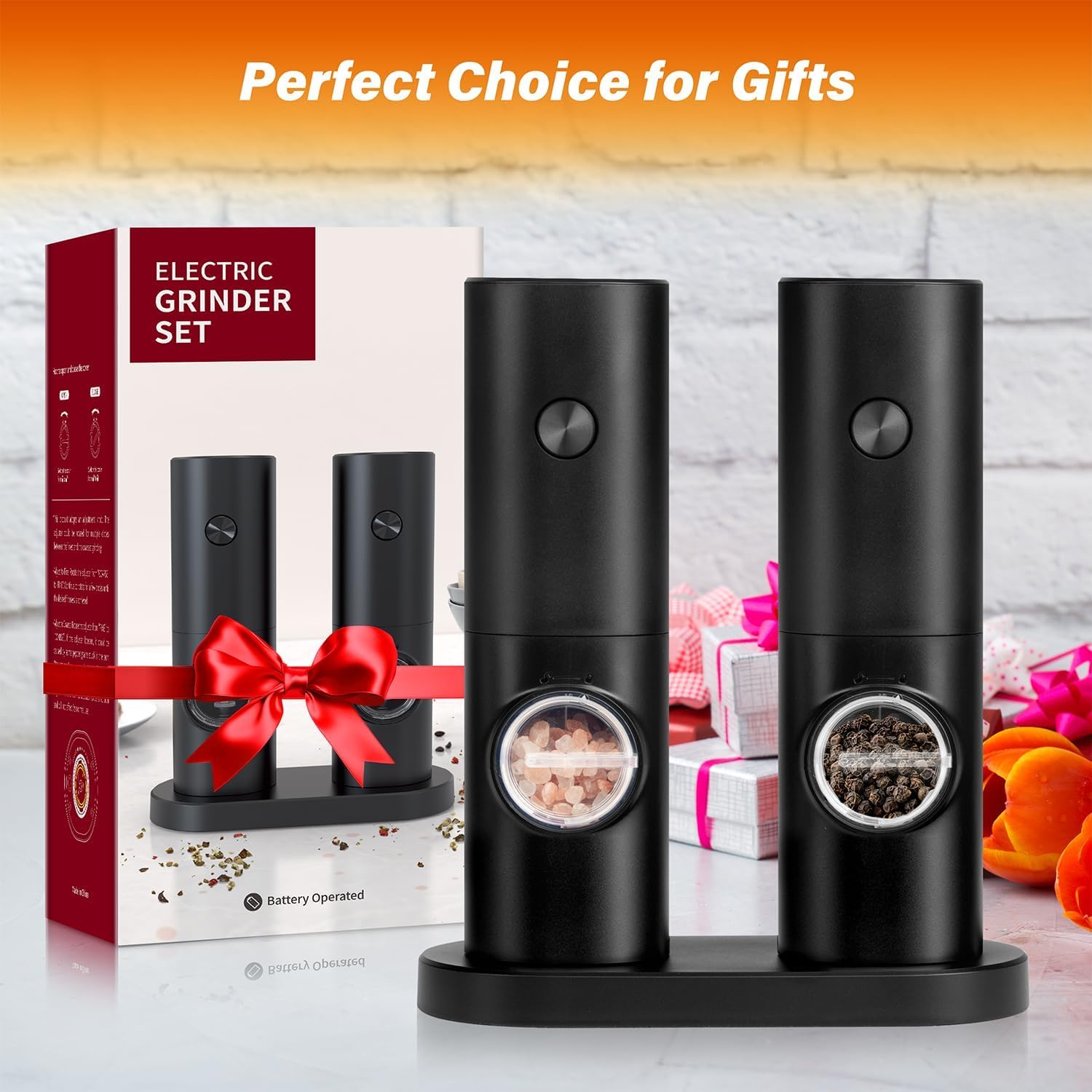 Durable Modern Black Table Lamp Set