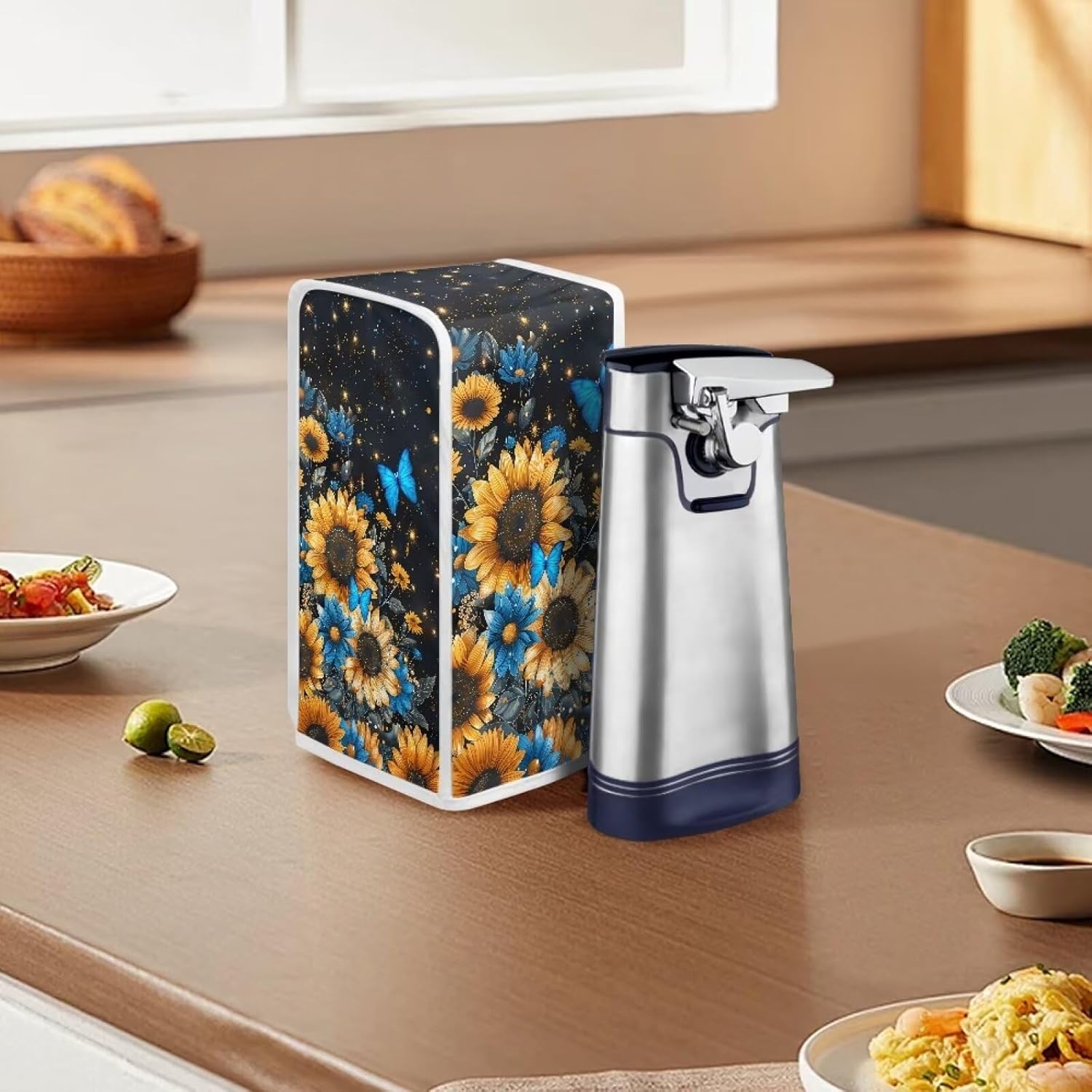 Sunflower Butterfly Can Opener Cover