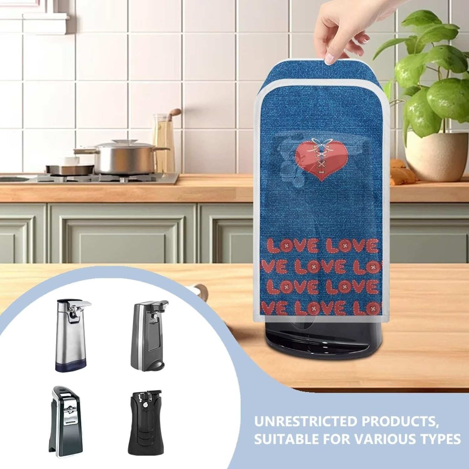 Love Heart Dust Cover for Can Opener