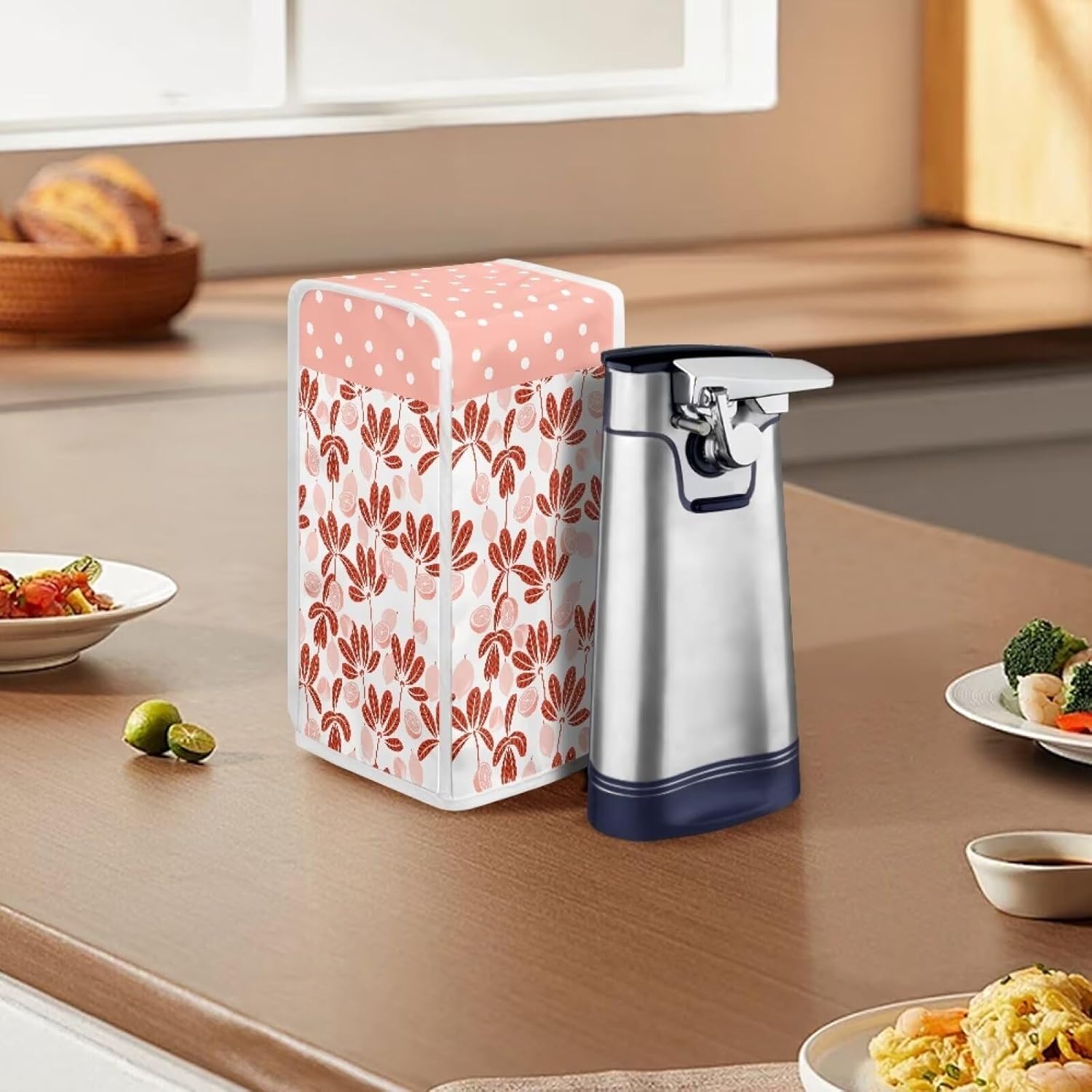Durable Kitchen Can Opener Cover with Lemon Pattern for Professionals