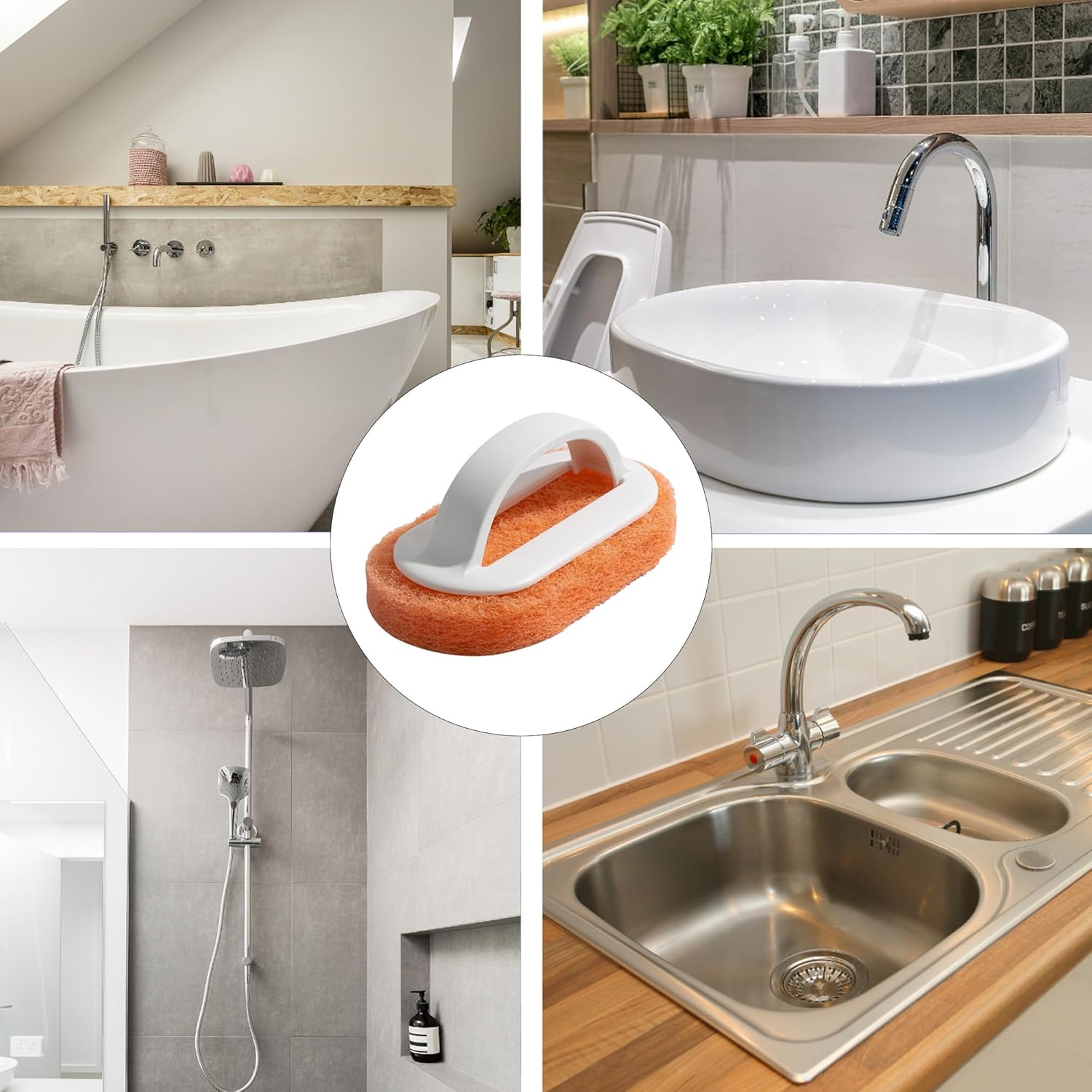 Waterproof Kitchen Cleaning Brush Non-Trace