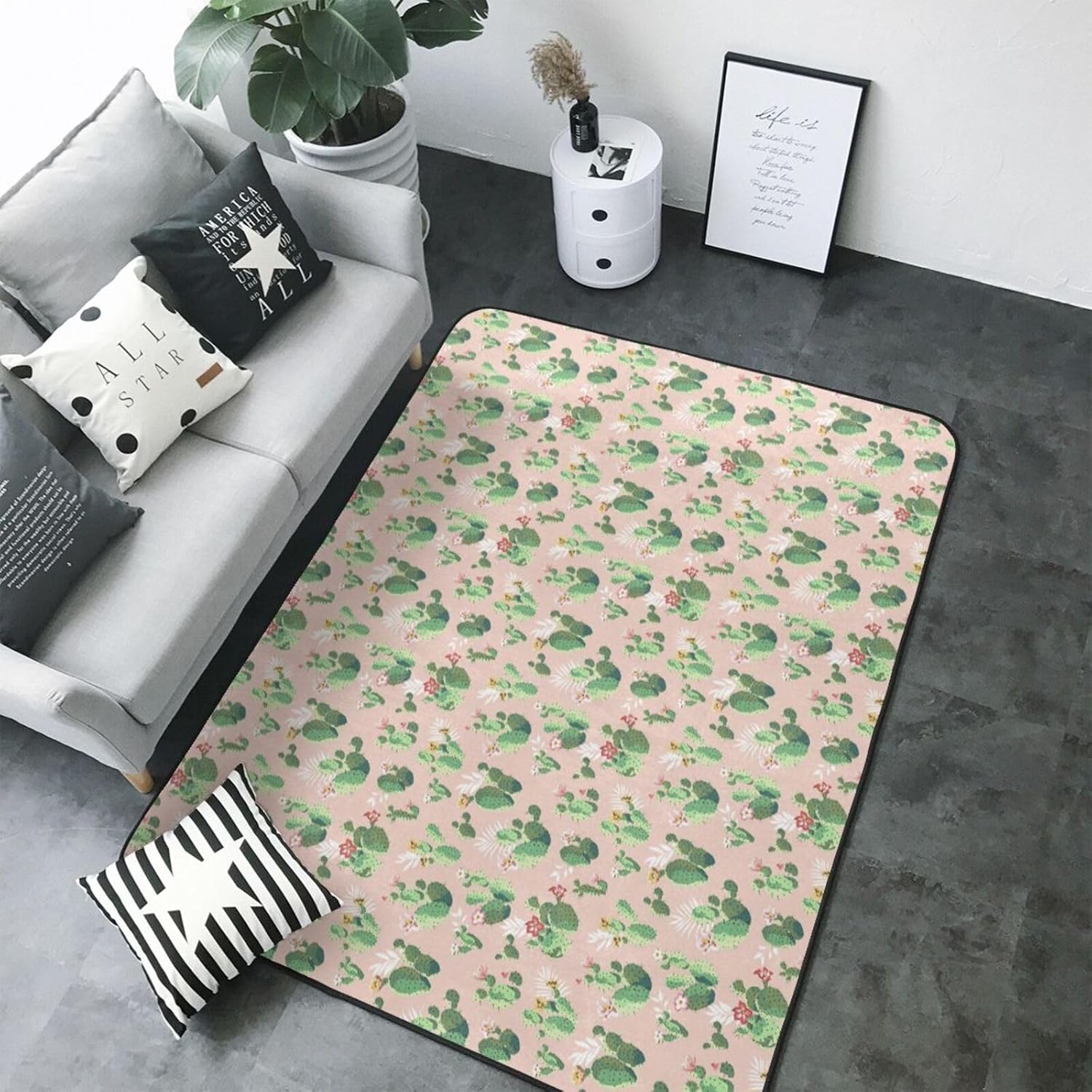 Breaux Cactus Non-Slip Floor Mat