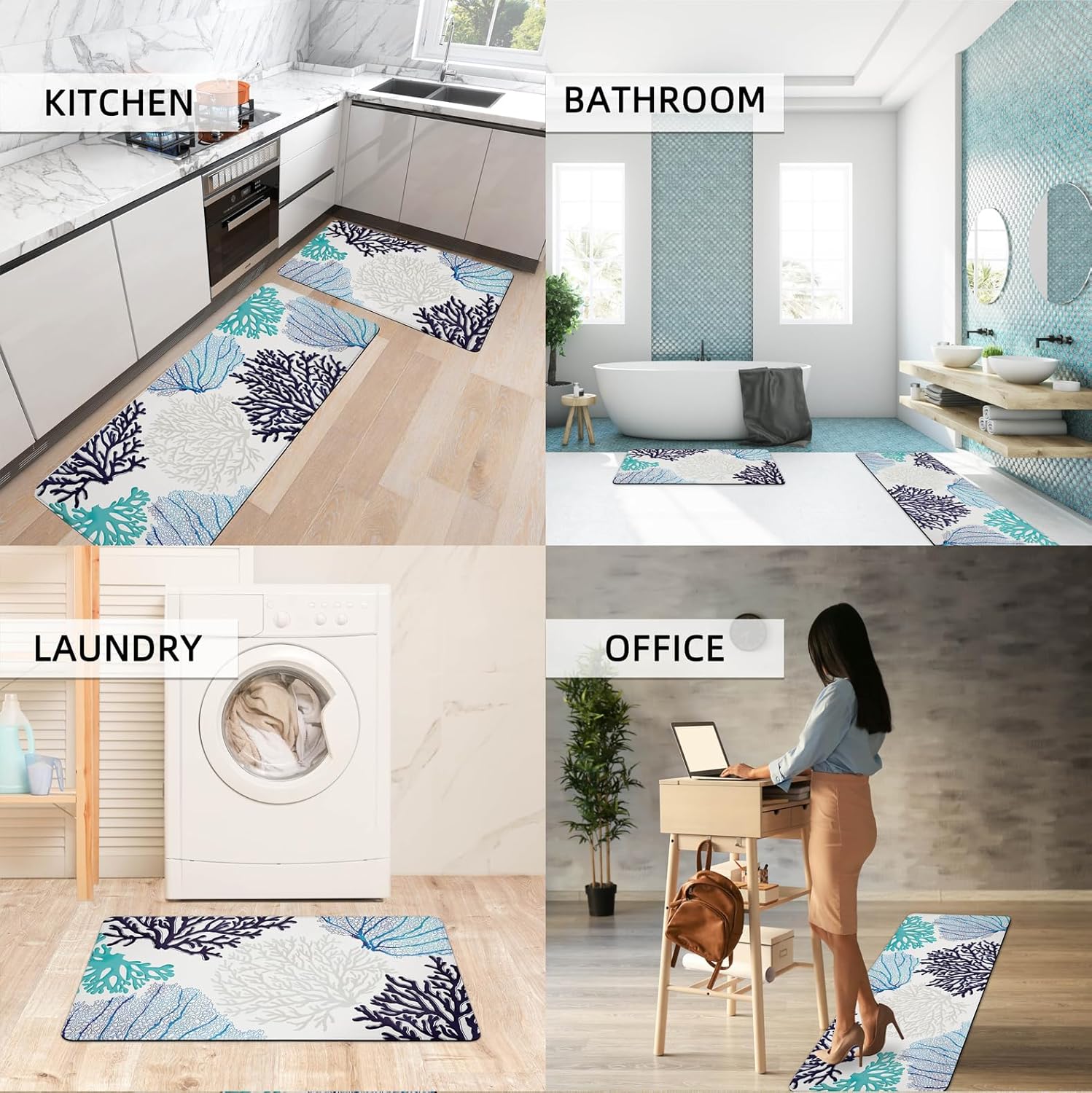 Coastal Kitchen Mat Set for Your Home Decor