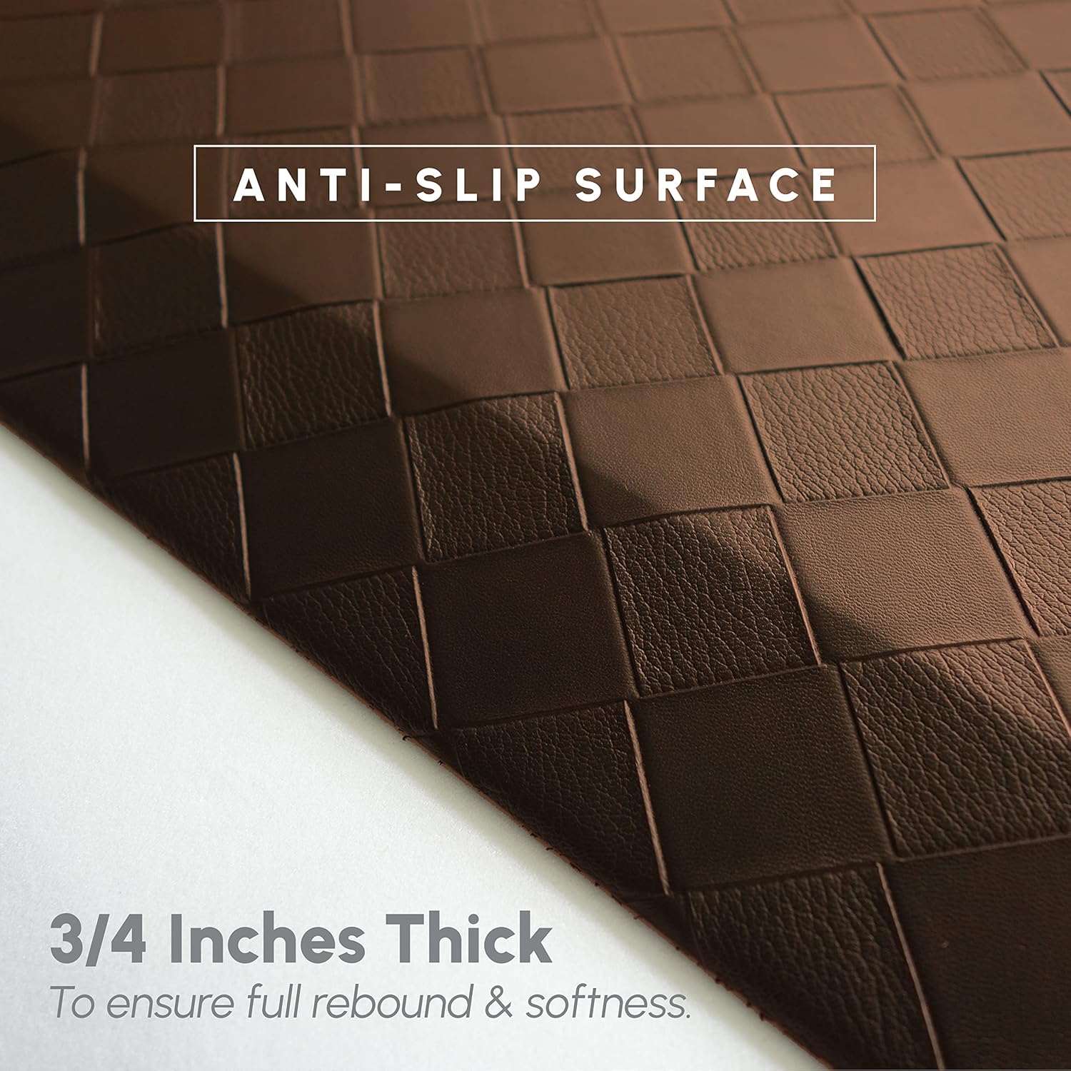 Extra Thick Memory Foam Kitchen Mat for Standing Comfort