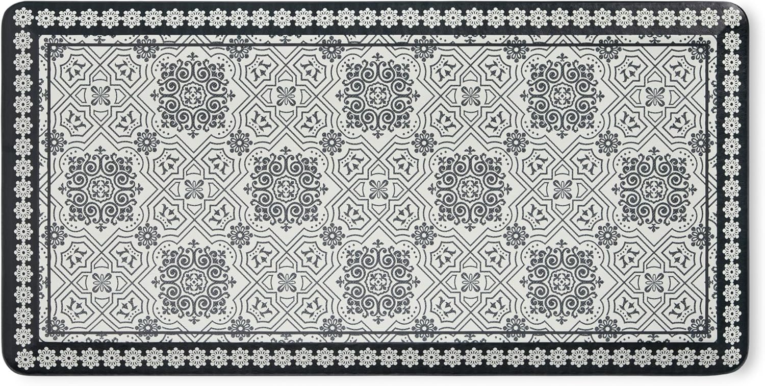 Martha Stewart Comfort Anti Fatigue Strie Medallion Tile Kitchen Mat