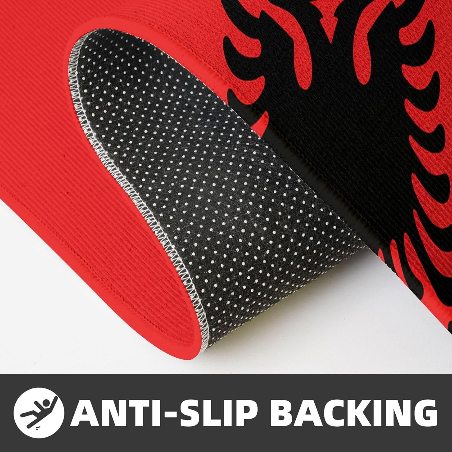Albanian Flag Kitchen Mat 2-Pack