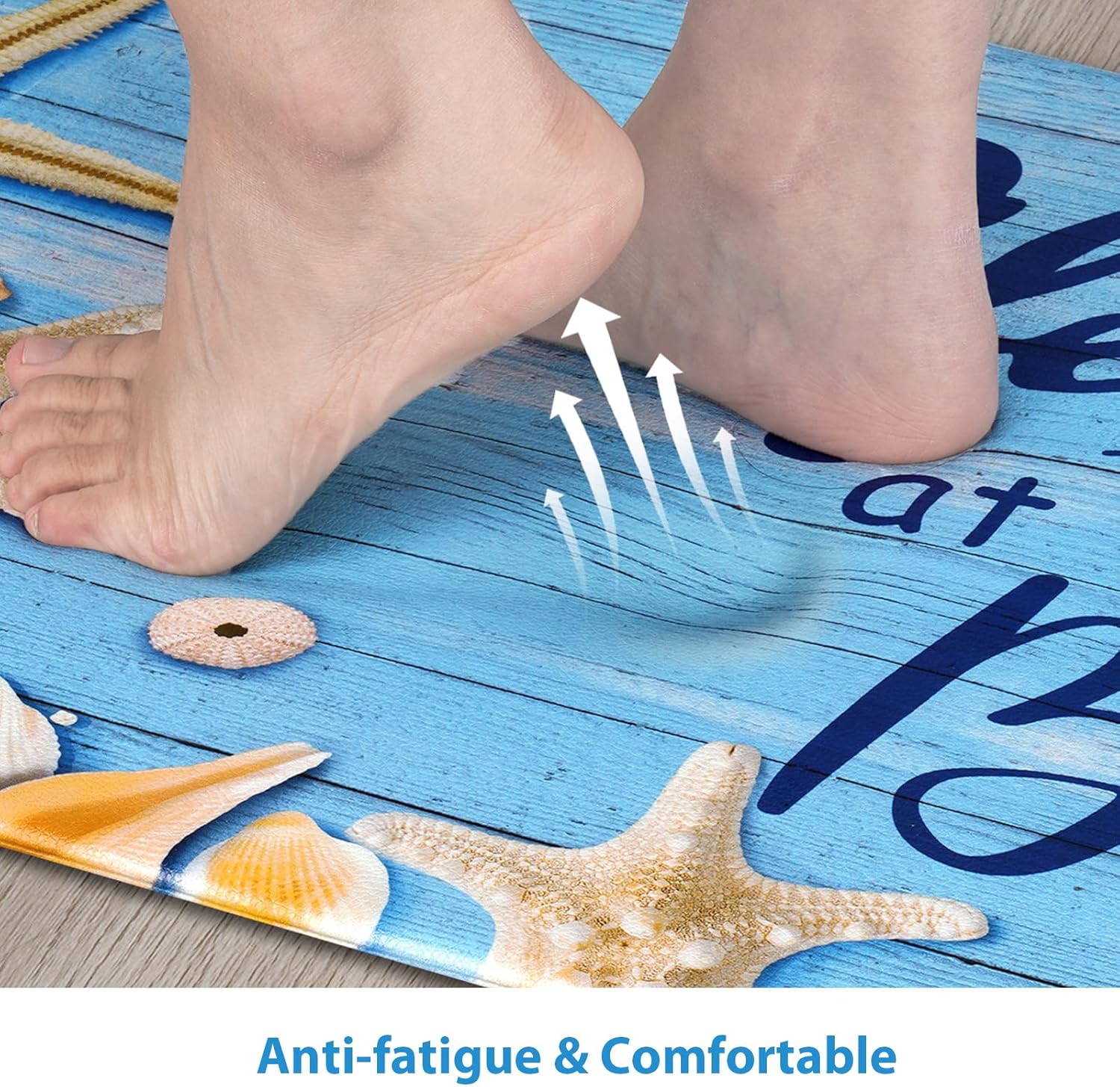 Perfect Coastal Comfort Mat for Kitchen Standing