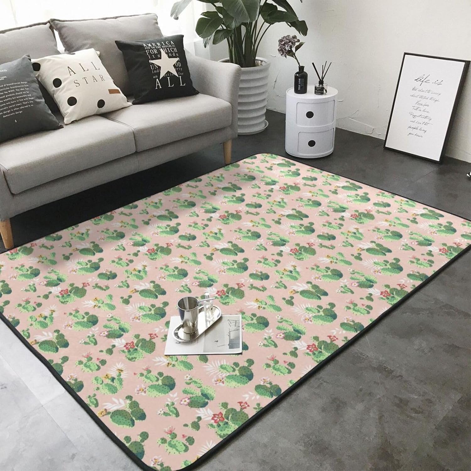 Breaux Cactus Non-Slip Floor Mat