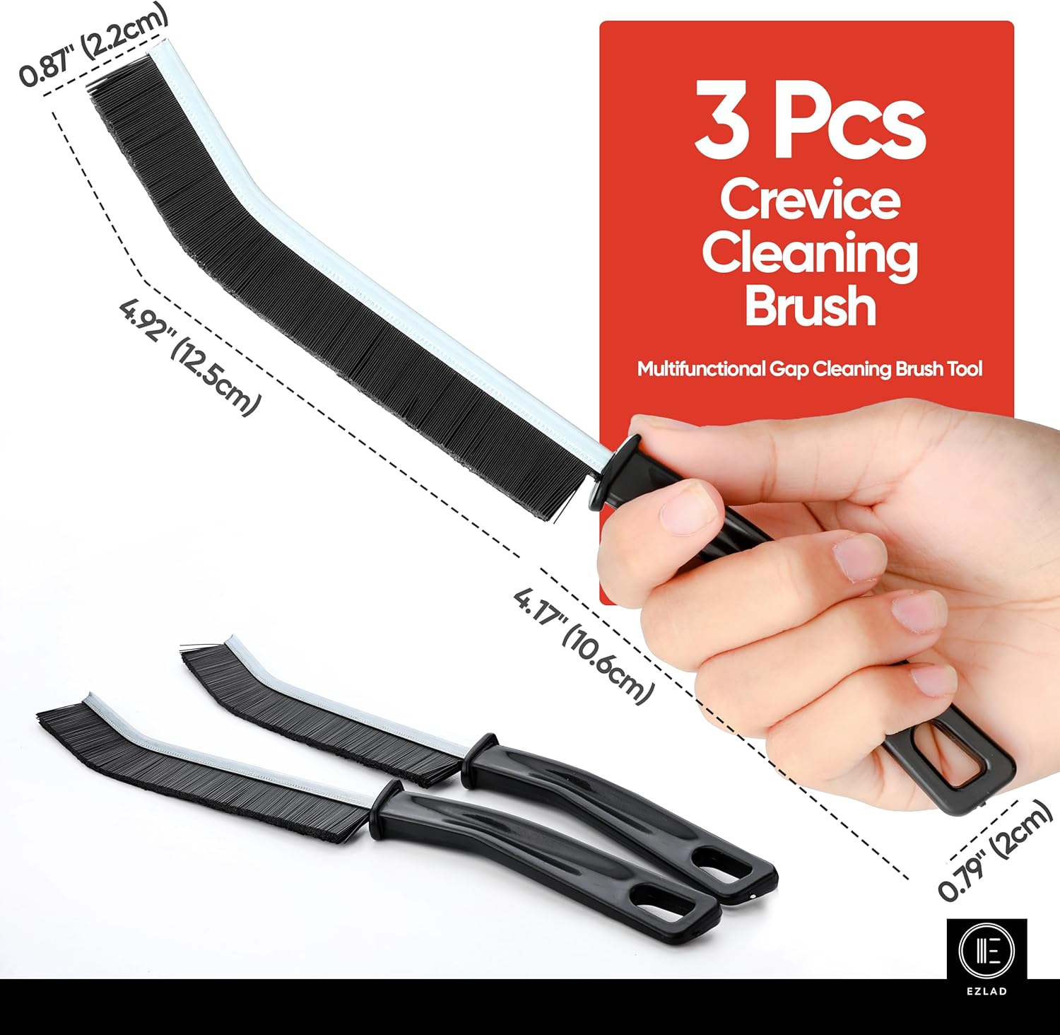 5-Piece Crevice Cleaning Brush Set for Multifunctional Cleaning