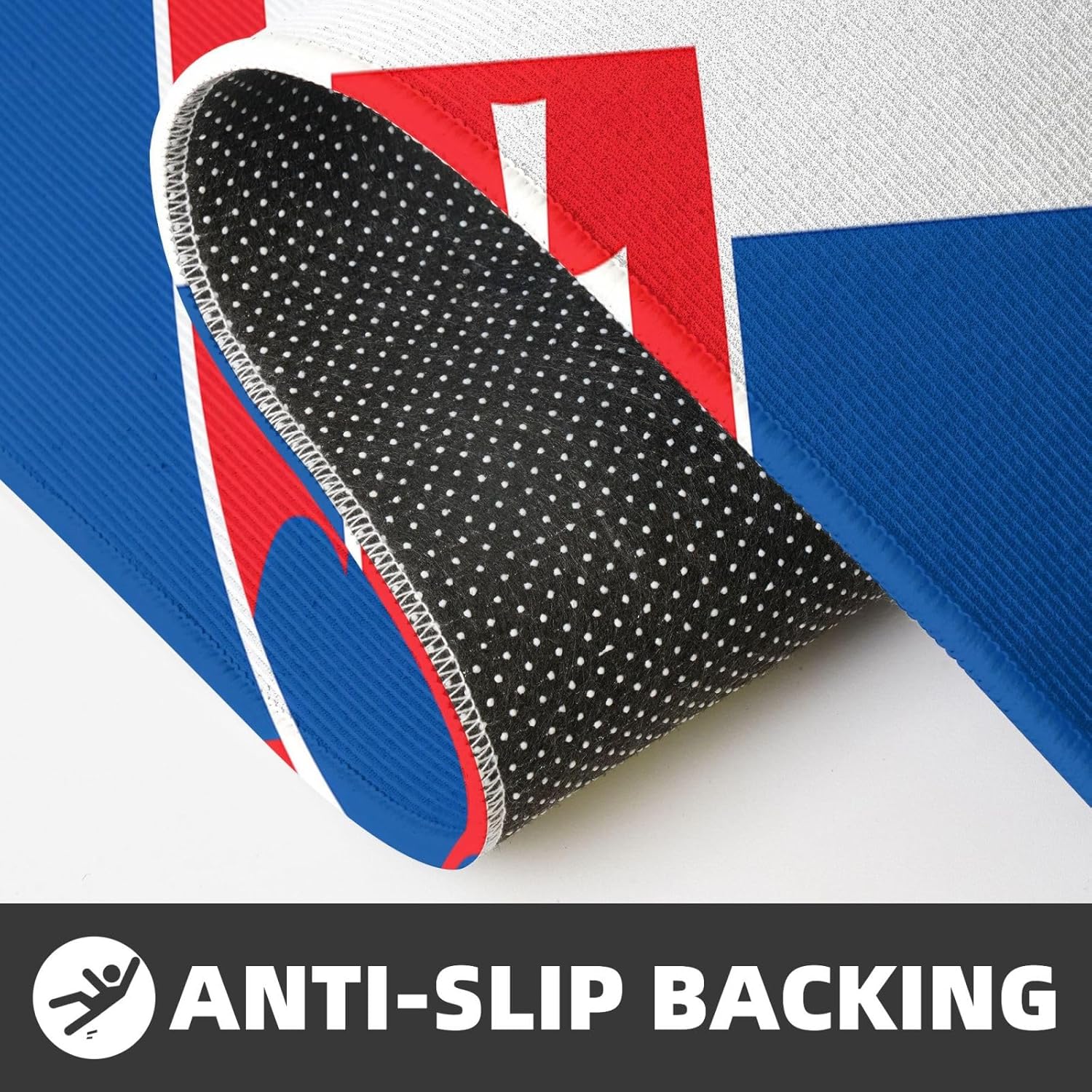 Flag of Slovakia Print Kitchen Mats 2 Sets Non-Slip Waterproof