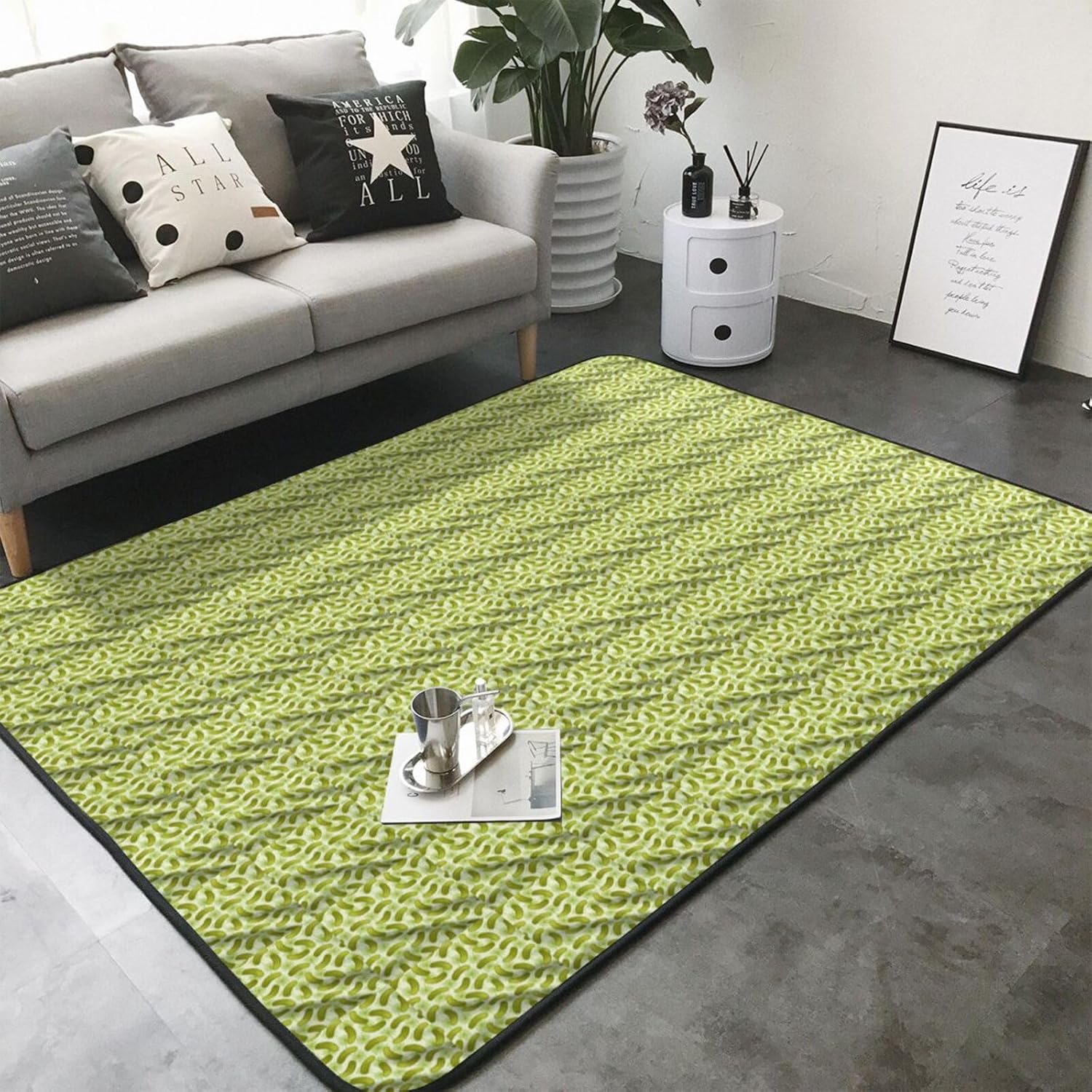 BREAUXSushi Dill Pickles Print Non-Slip Floor Mat