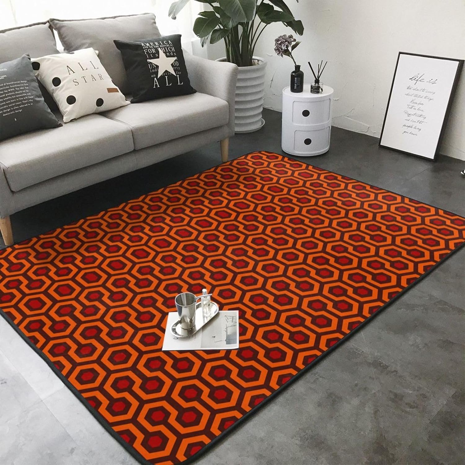 Breaux Shining Overlook Print Non-Slip Floor Mat