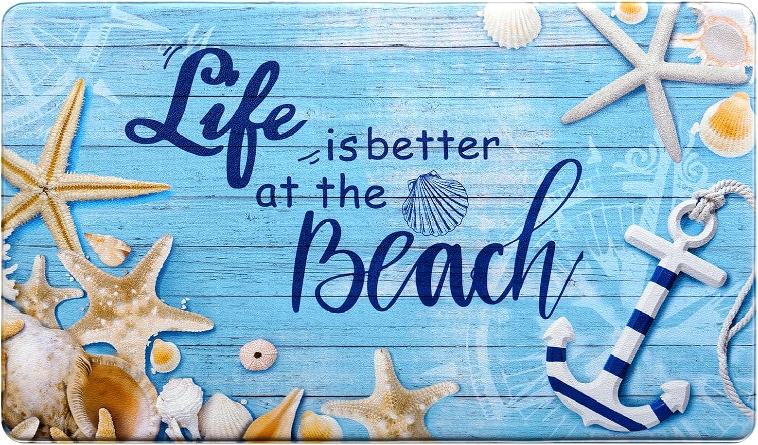 Perfect Coastal Comfort Mat for Kitchen Standing