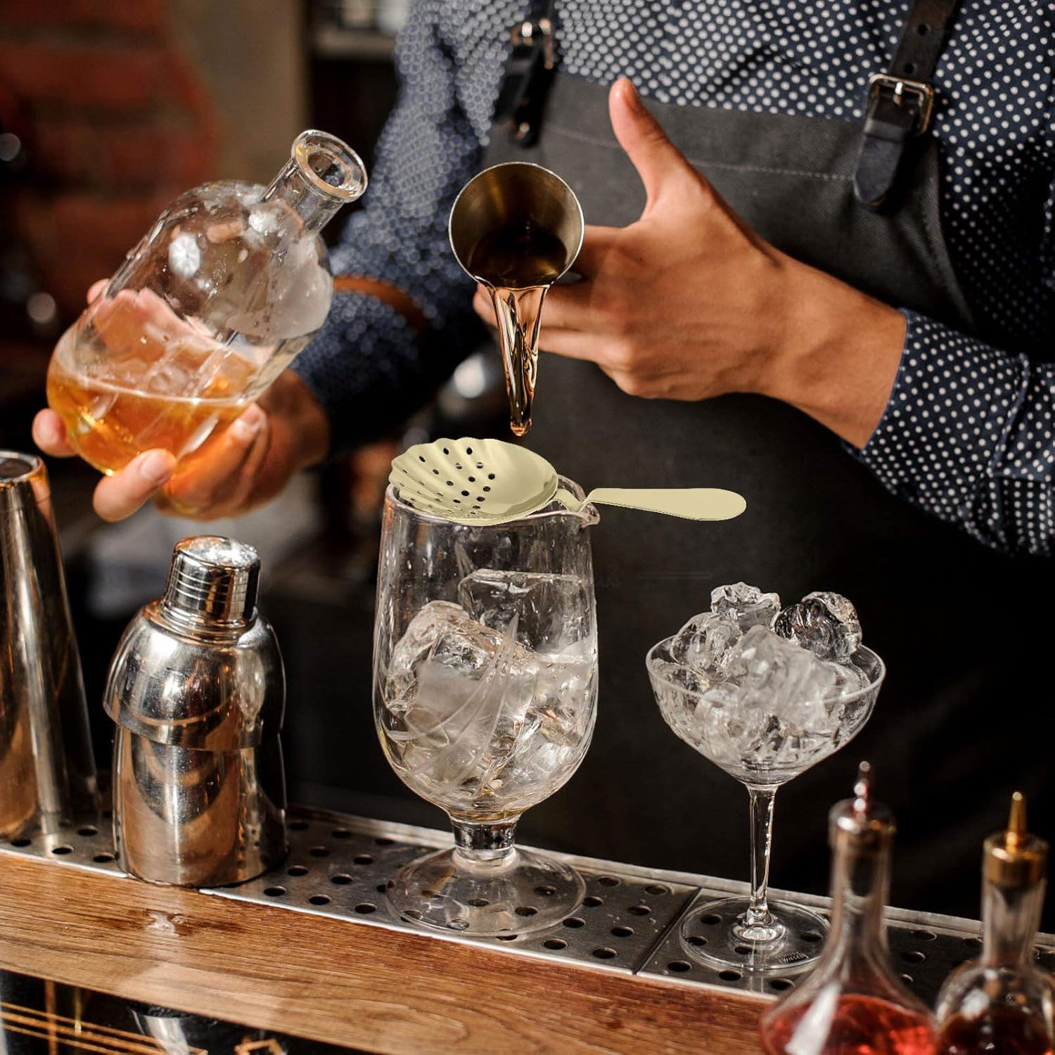 Cabilock 1pc Bartender Strainer