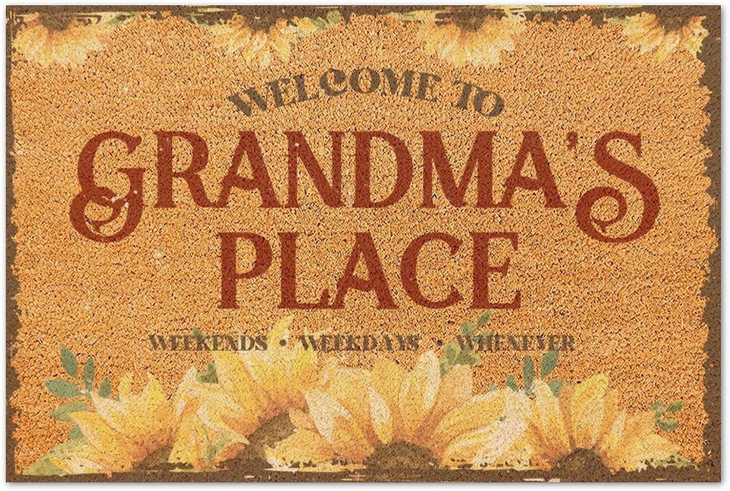 Welcome to Grandmas Place Coir Fiber Entry Mat