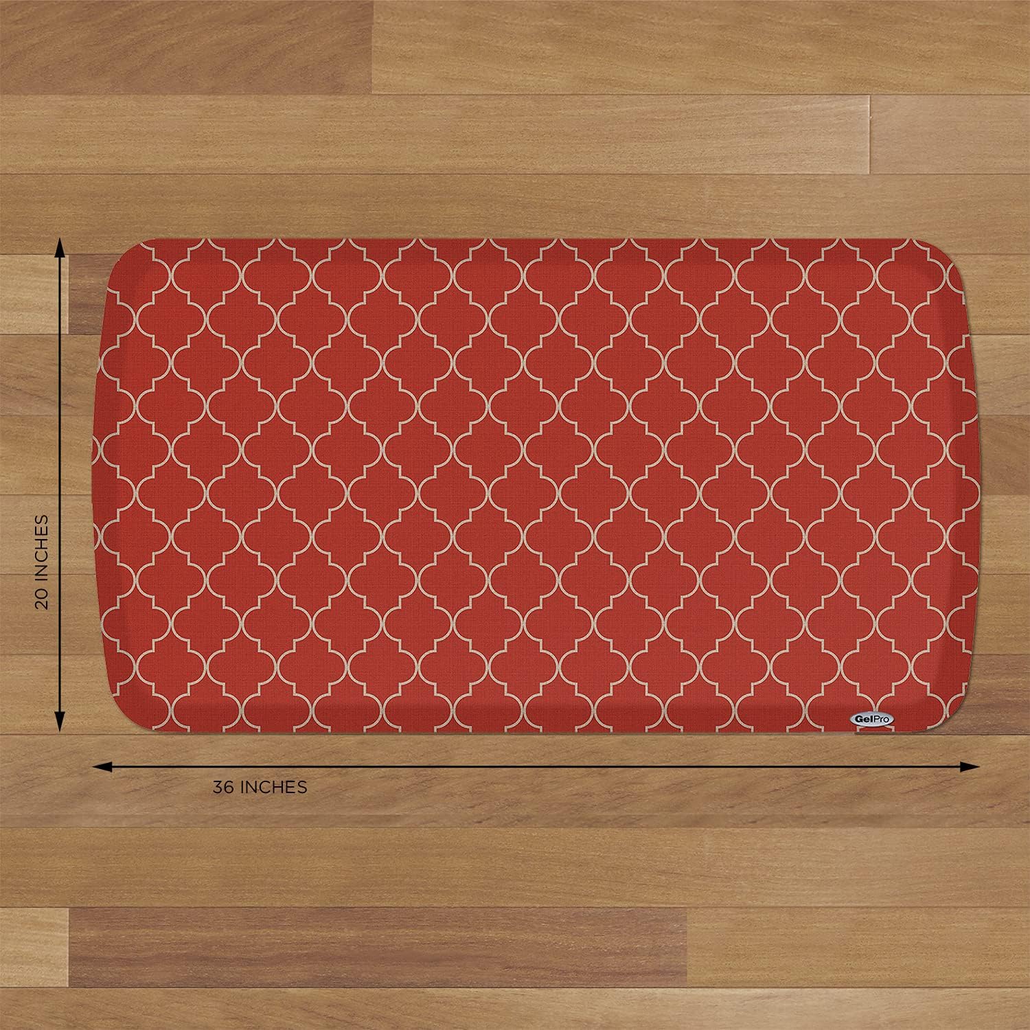 GelPro Elite Trellis Comfort Mat Red Chile 20x36