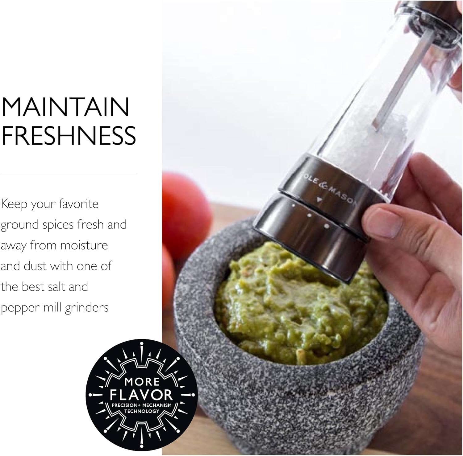 Elegantly Refillable Salt Pepper Mill Set Premium Design for Perfect Grind