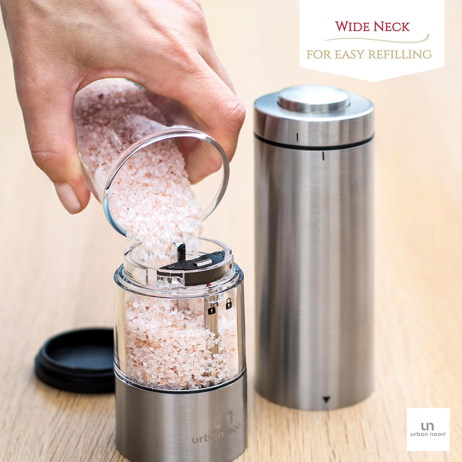 Elegant Battery Operated Salt Pepper Generator Set