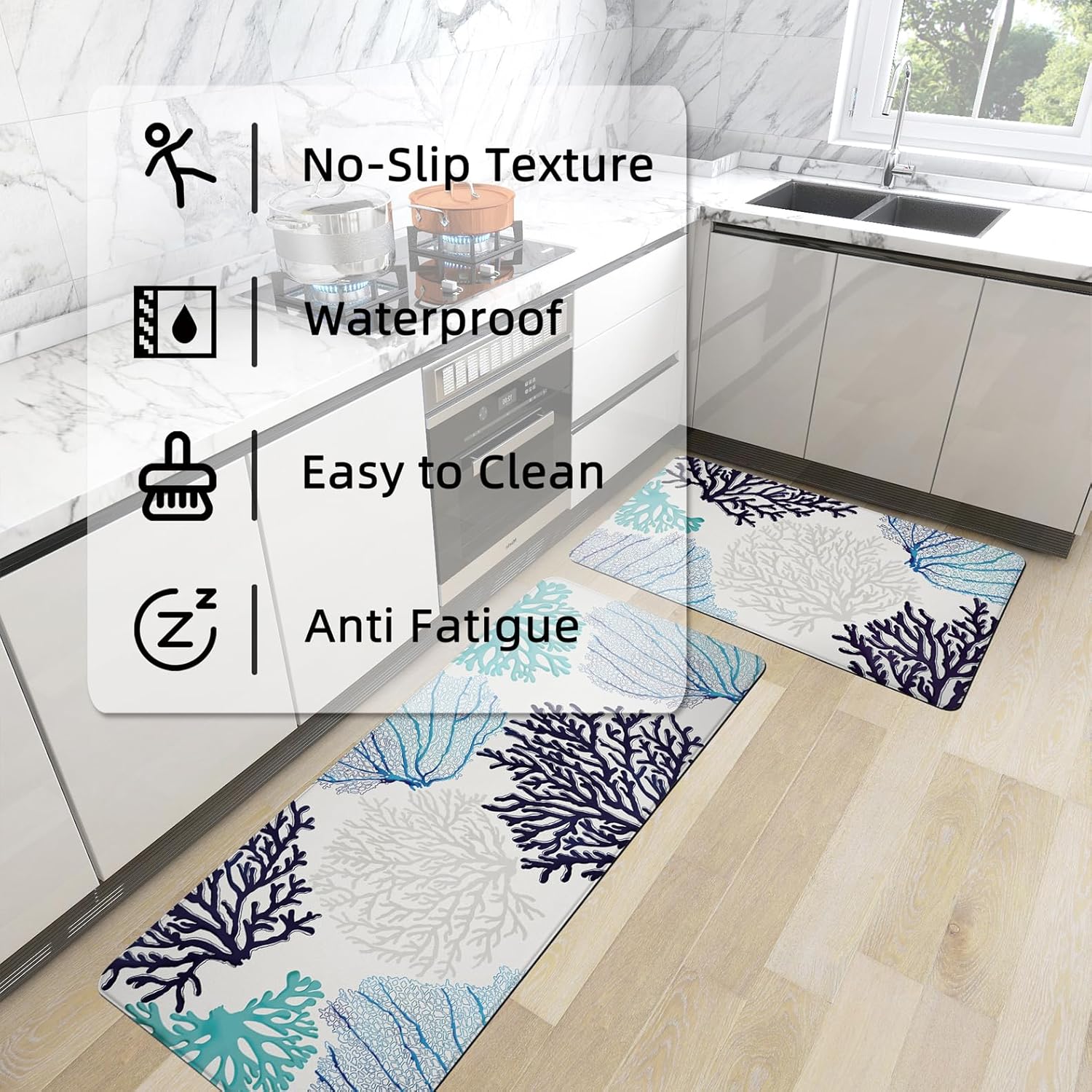 Coastal Kitchen Mat Set for Your Home Decor