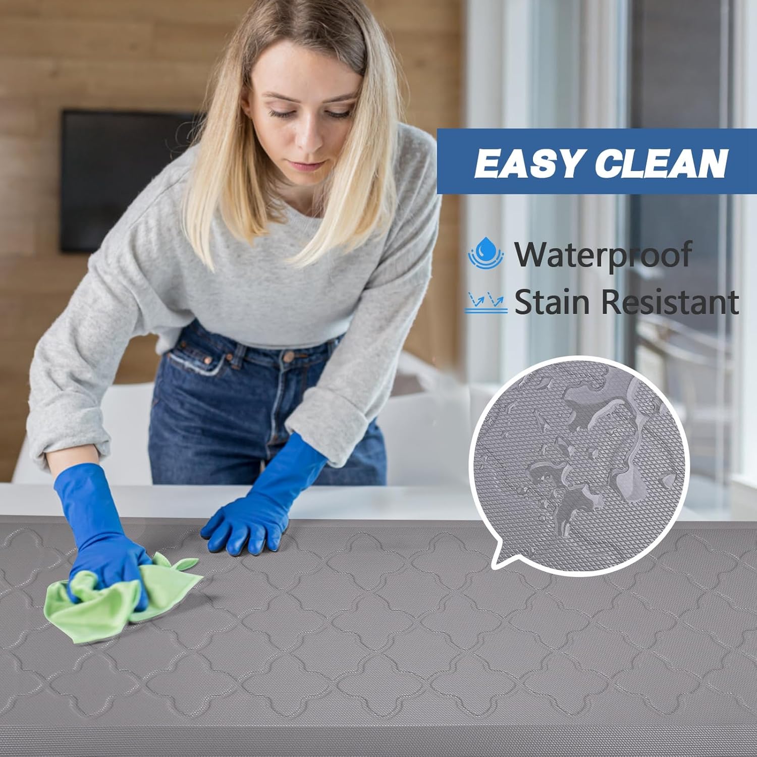 Anti-Fatigue Kitchen Mat Ergonomic 78 inch