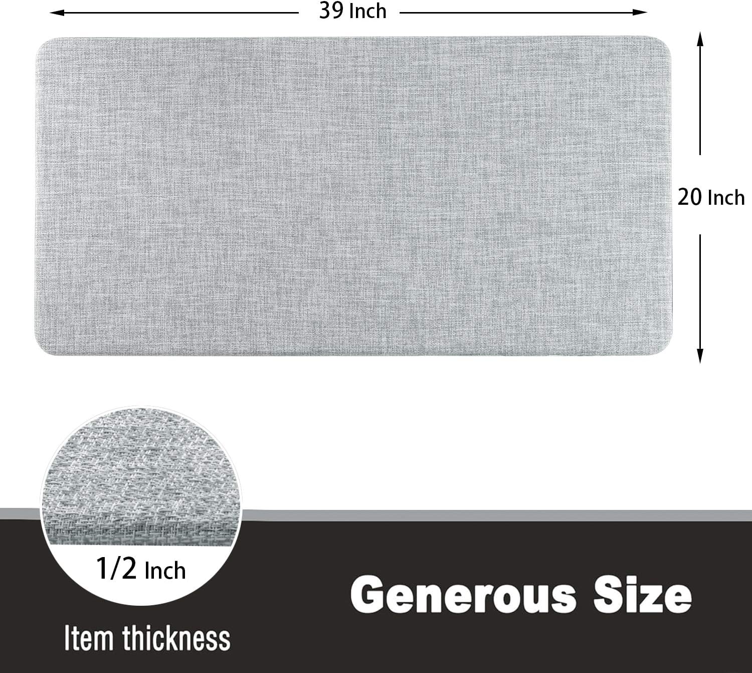Anti-Fatigue Standing Desk Rug for Comfort and Support