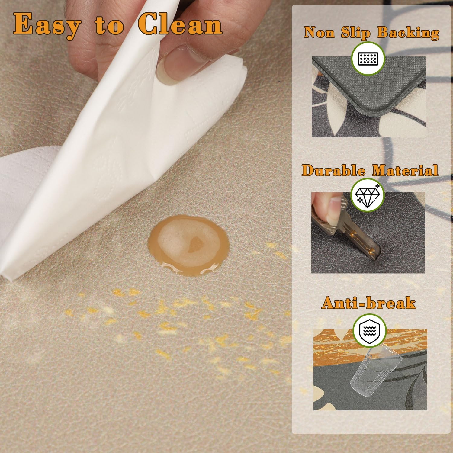 Premium Cushioned Kitchen Mat for Standing Use