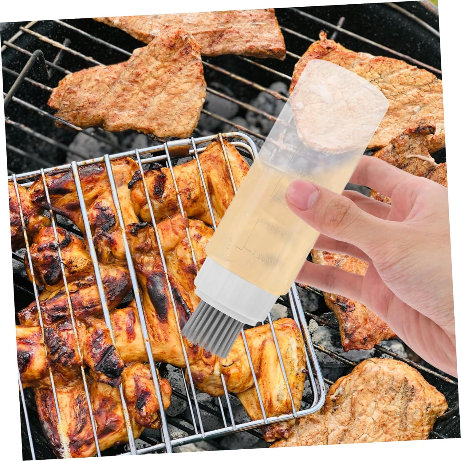 175ml Transparent Silicone Kitchen Condiment Bottles Set of 2