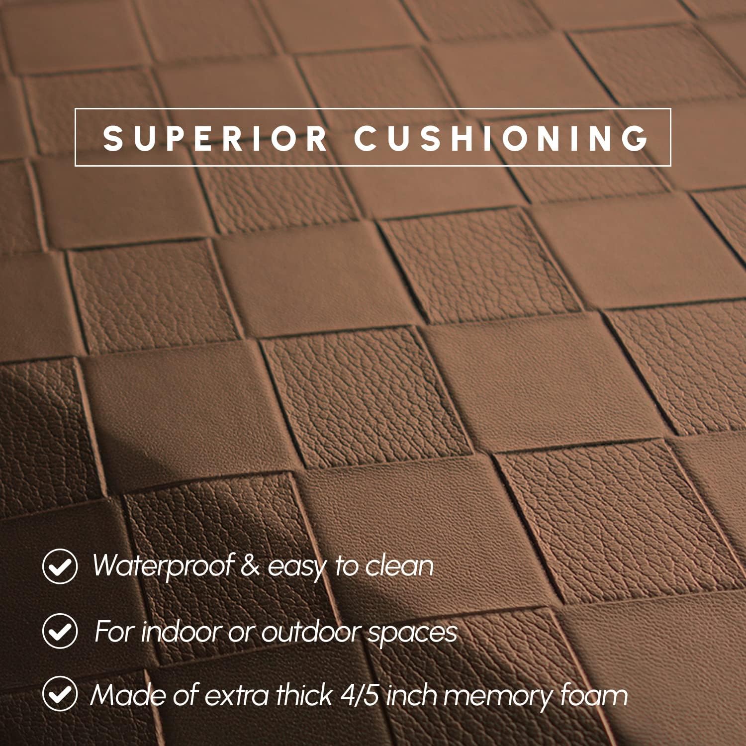 Extra Thick Memory Foam Kitchen Mat for Standing Comfort