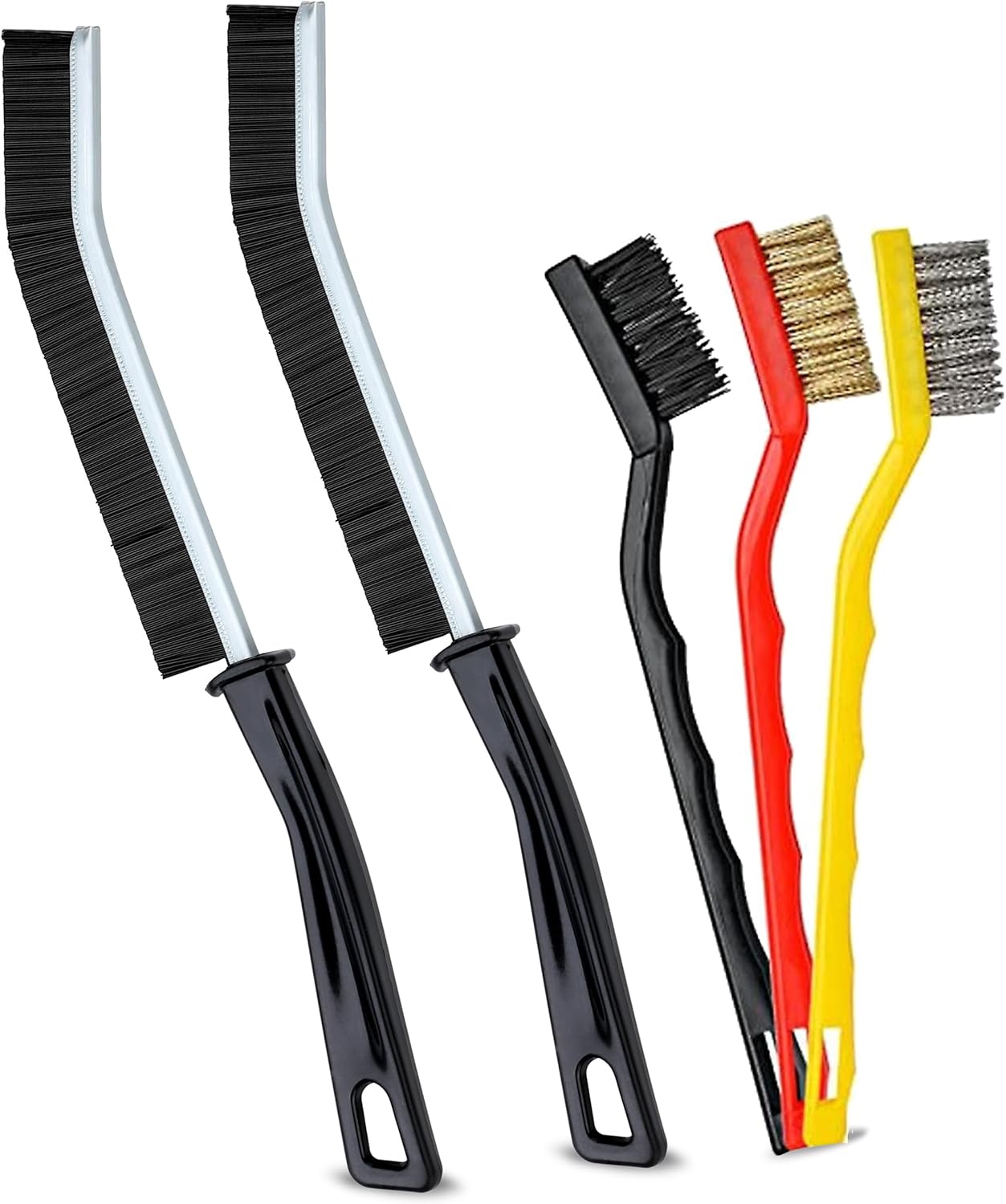 5-Piece Crevice Cleaning Brush Set for Multifunctional Cleaning
