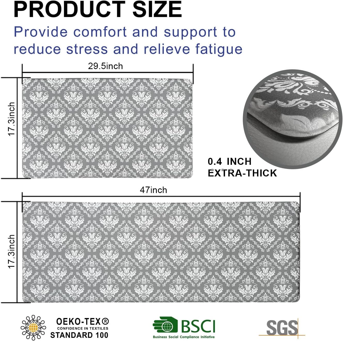 Sevendec Kitchen Anti-Fatigue Mat