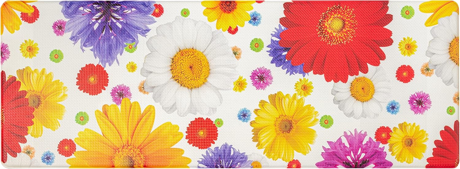 BAMBIKI Artistic Anti Fatigue Kitchen Mat - 48x175x12mm