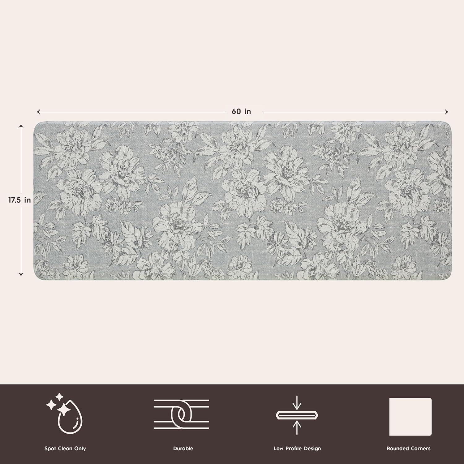 Laura Ashley Anti-Fatigue Kitchen Mat